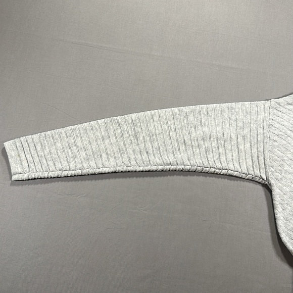 Oliver Bonas Ribbed Knit Sweater Dress, Long Sleeve, Gray, Textured - Womens 8 - Picture 11 of 15